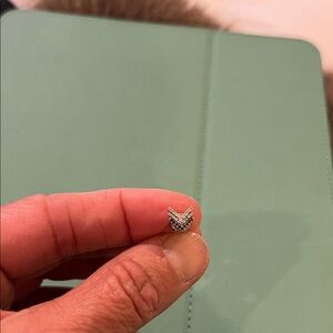 Elegant Silver Chevron Earrings